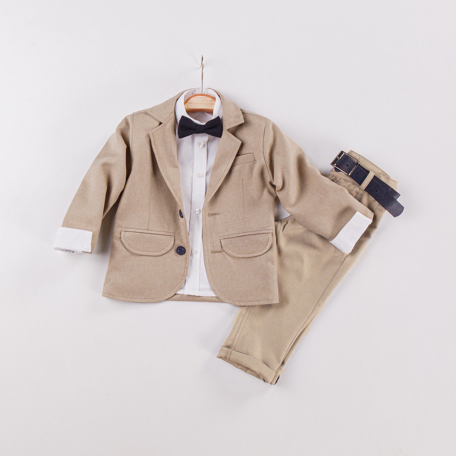 Boy Suit Set (3 Pieces Set) - (Jacket - Pant - Shirt Set) / 6-9M | 9-12M | 12-18M | 18-24M - Kids Fashion Turkey