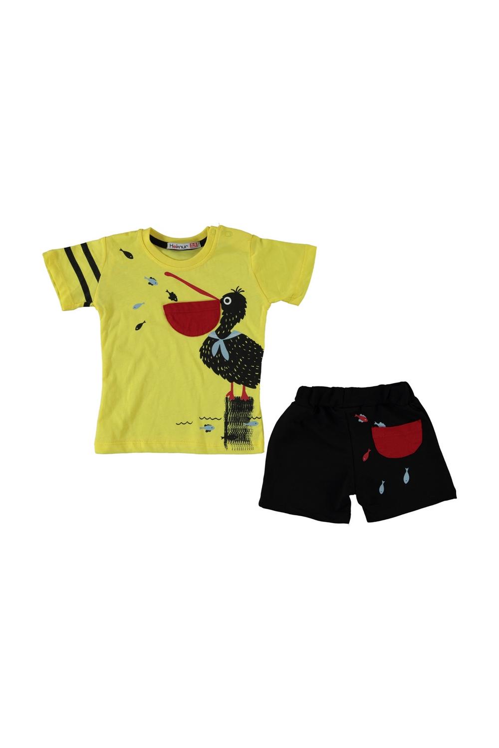 Boy Shorts T-Shirt Set / 6M | 9M | 12M | 18M - Kids Fashion Turkey