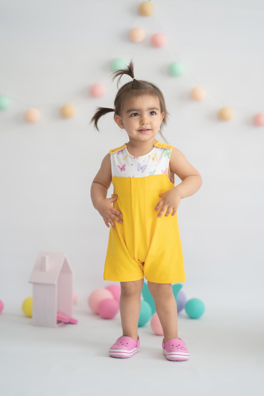 Hello Sunshine Organic Baby Girl Rompers / 3-6M | 6-12M | 1-2Y | 2-3Y - Kids Fashion Turkey