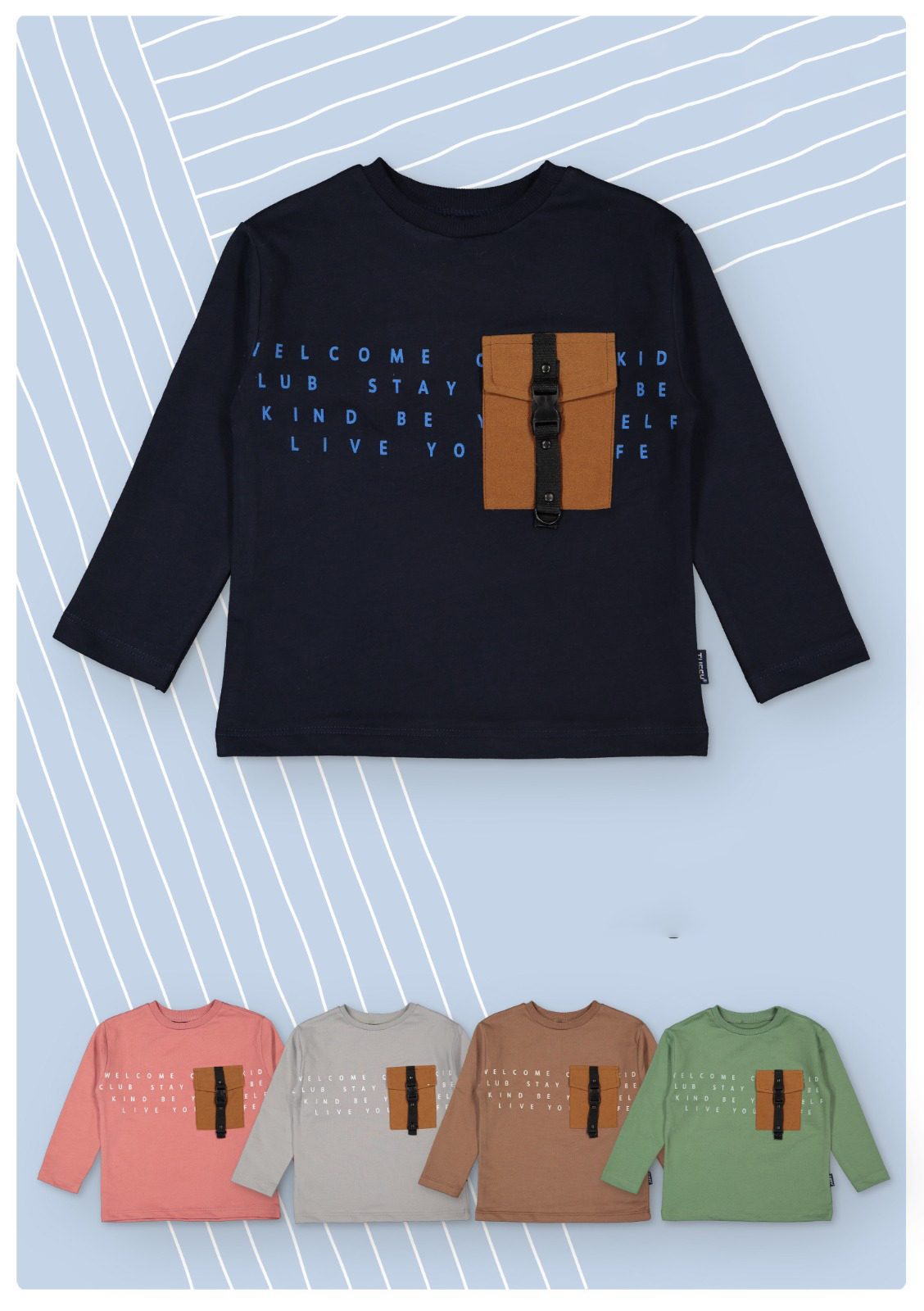 Bag Themed Boys Sweatshirt / 2-3 Y | 3-4 Y | 4-5 Y | 5-6 Y - Kids Fashion Turkey
