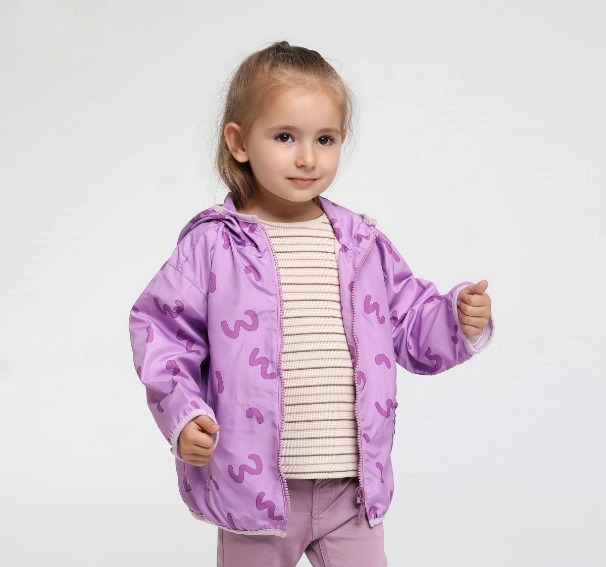 Girl Lilac Seasonal Coat / 9-12M | 2Y | 3Y | 4Y - Kids Fashion Turkey