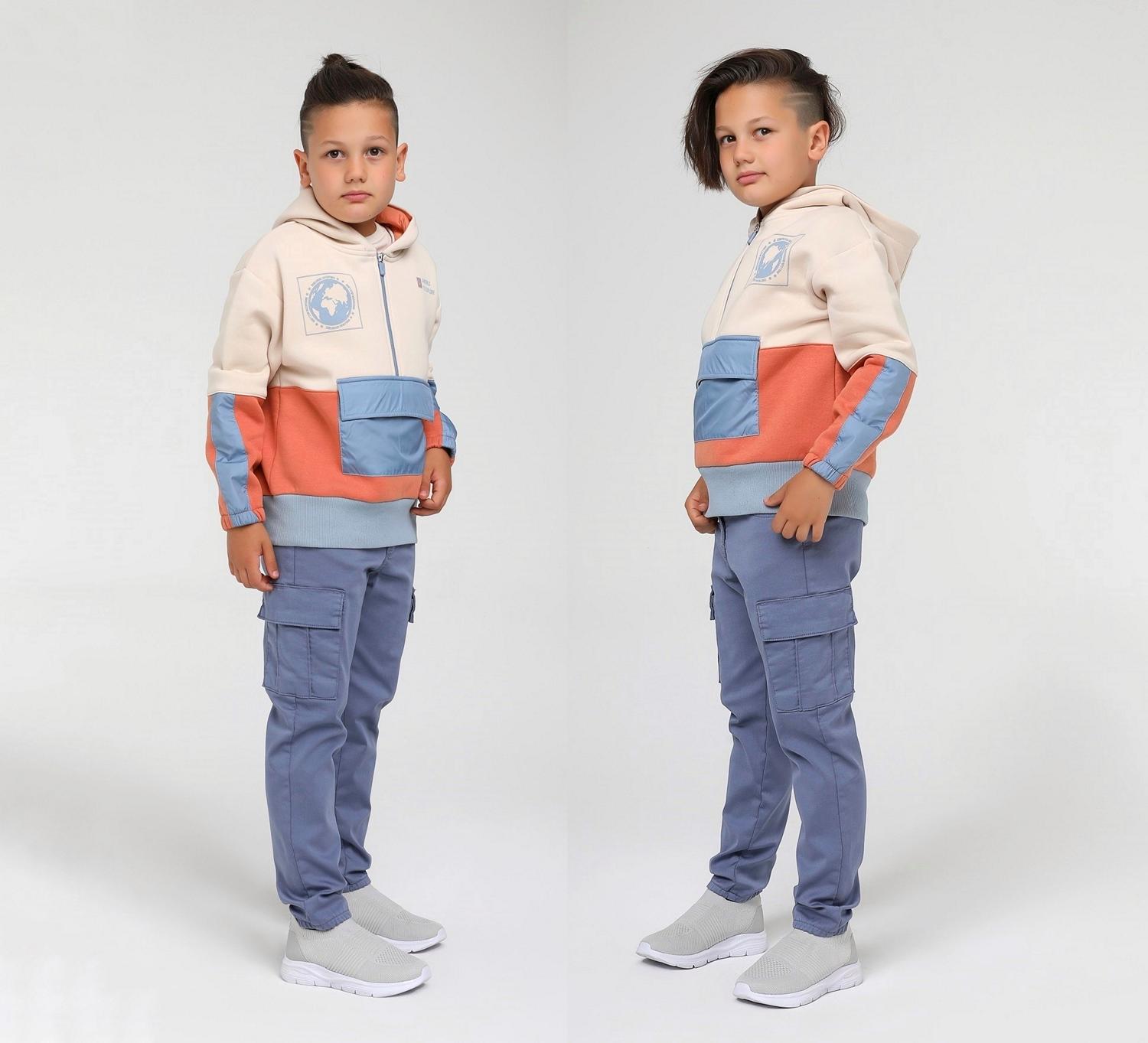 Boy Front Pocket Hooded Sweatshirt / 4-5Y | 6-7Y | 8-9Y | 10-11Y | 12-13Y | 14Y - Kids Fashion Turkey