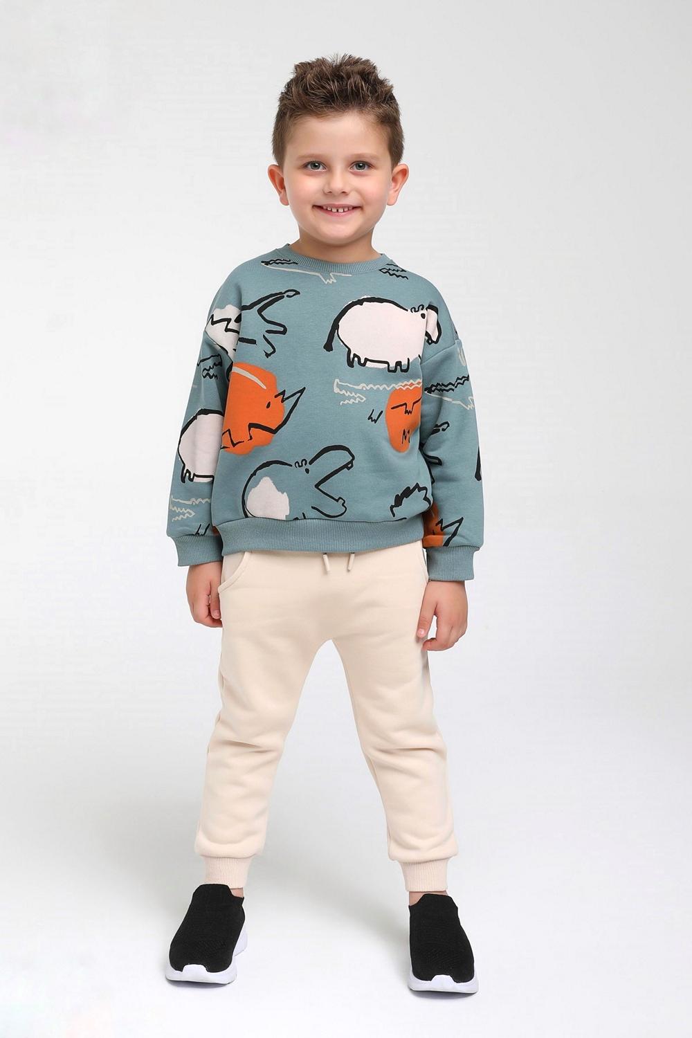Boy Animal Sweatt / 9-12M | 2Y | 3Y | 4Y | 5Y - Kids Fashion Turkey