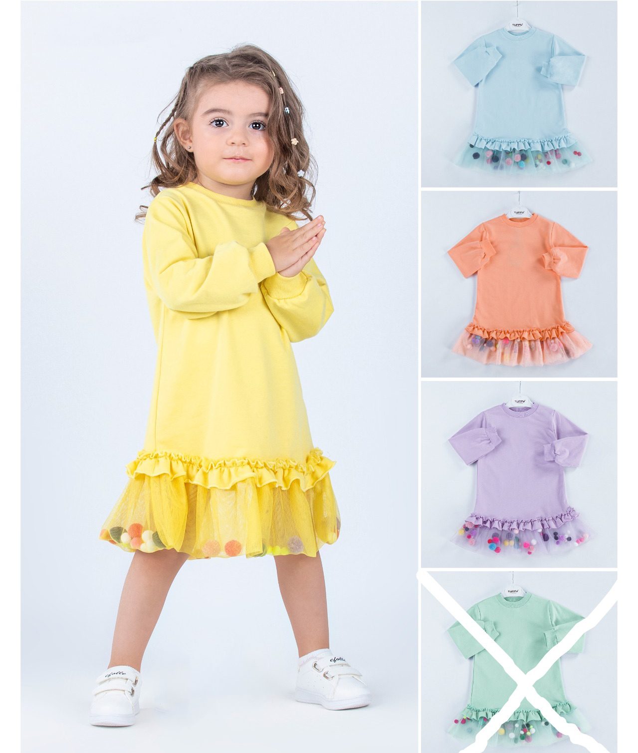 Fancy Tulle Dress / 2-3 Y | 3-4 Y | 4-5 Y | 5-6 Y - Kids Fashion Turkey