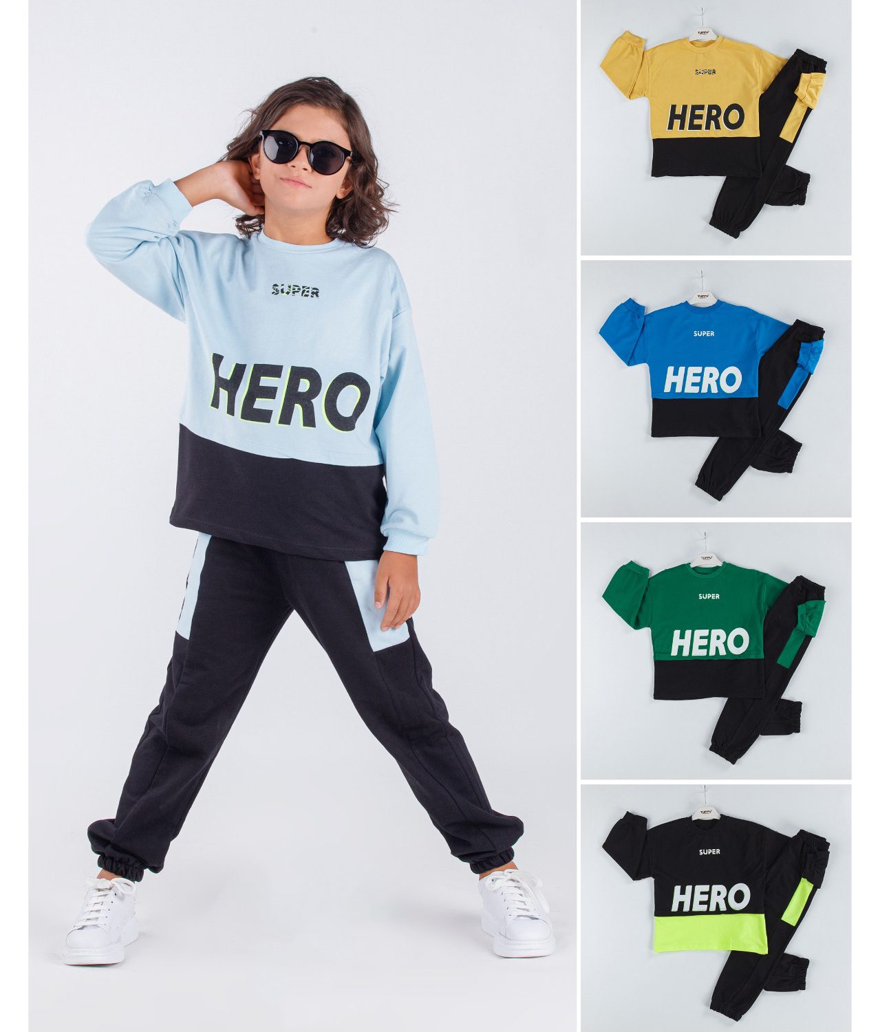 Hero Sweatshirt &Amp; Tracksuit Set / 6-7 Y | 7-8 Y | 8-9 Y | 9-10 Y - Kids Fashion Turkey
