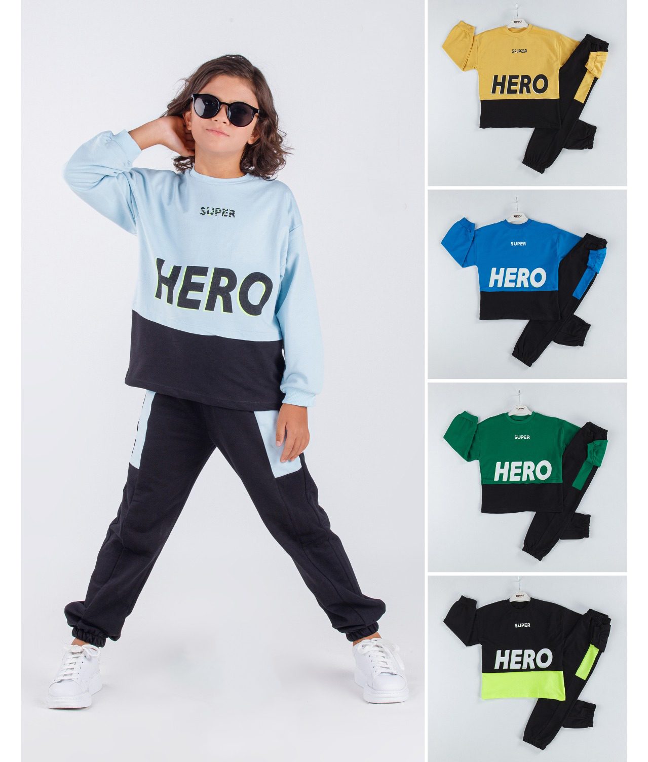Hero Sweatshirt &Amp; Tracksuit Set / 10-11Y | 11-12Y | 12-13Y | 13-14Y - Kids Fashion Turkey