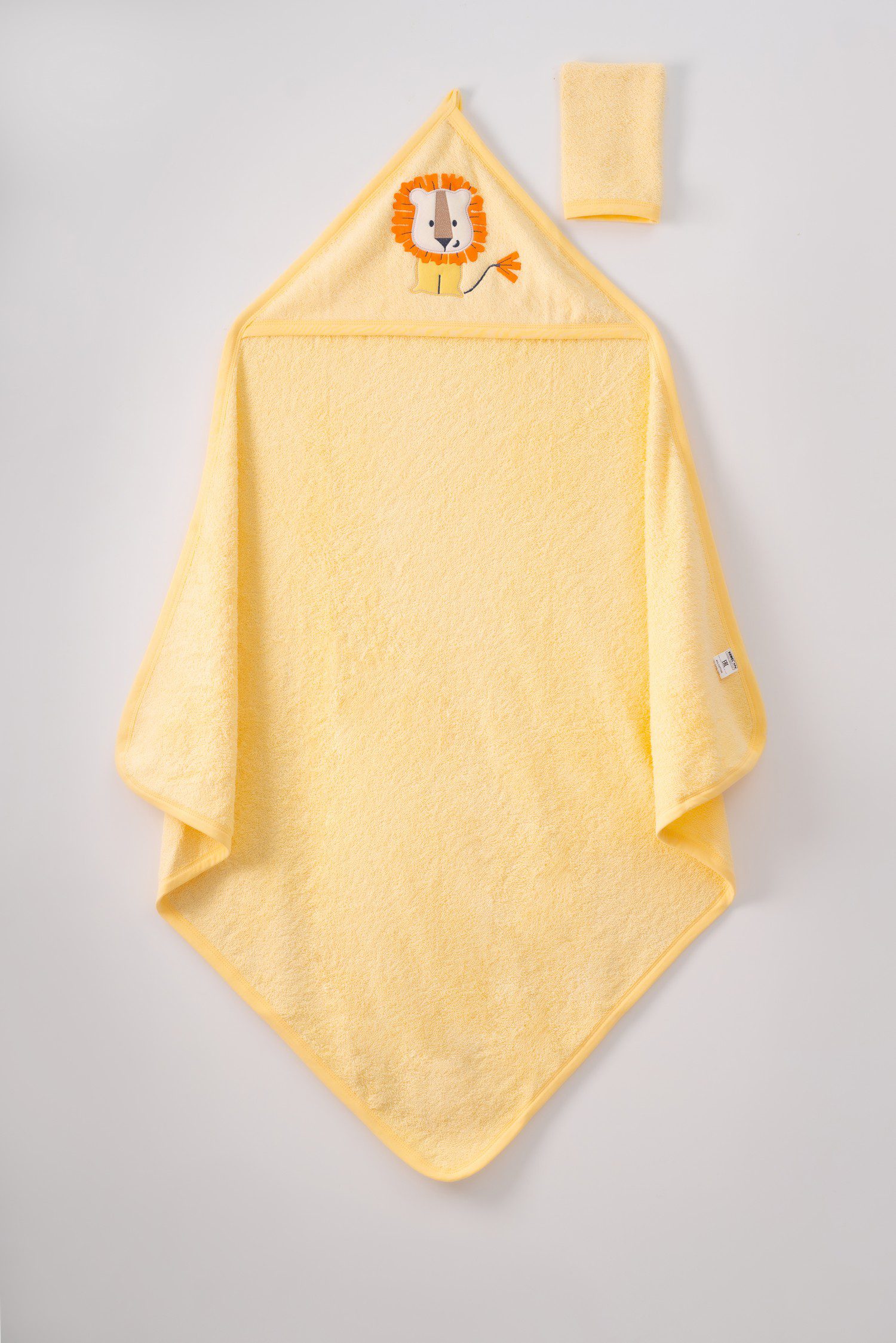 Unisex Lion Print Hooded Towel / 100 X 100 Cm - Kids Fashion Turkey