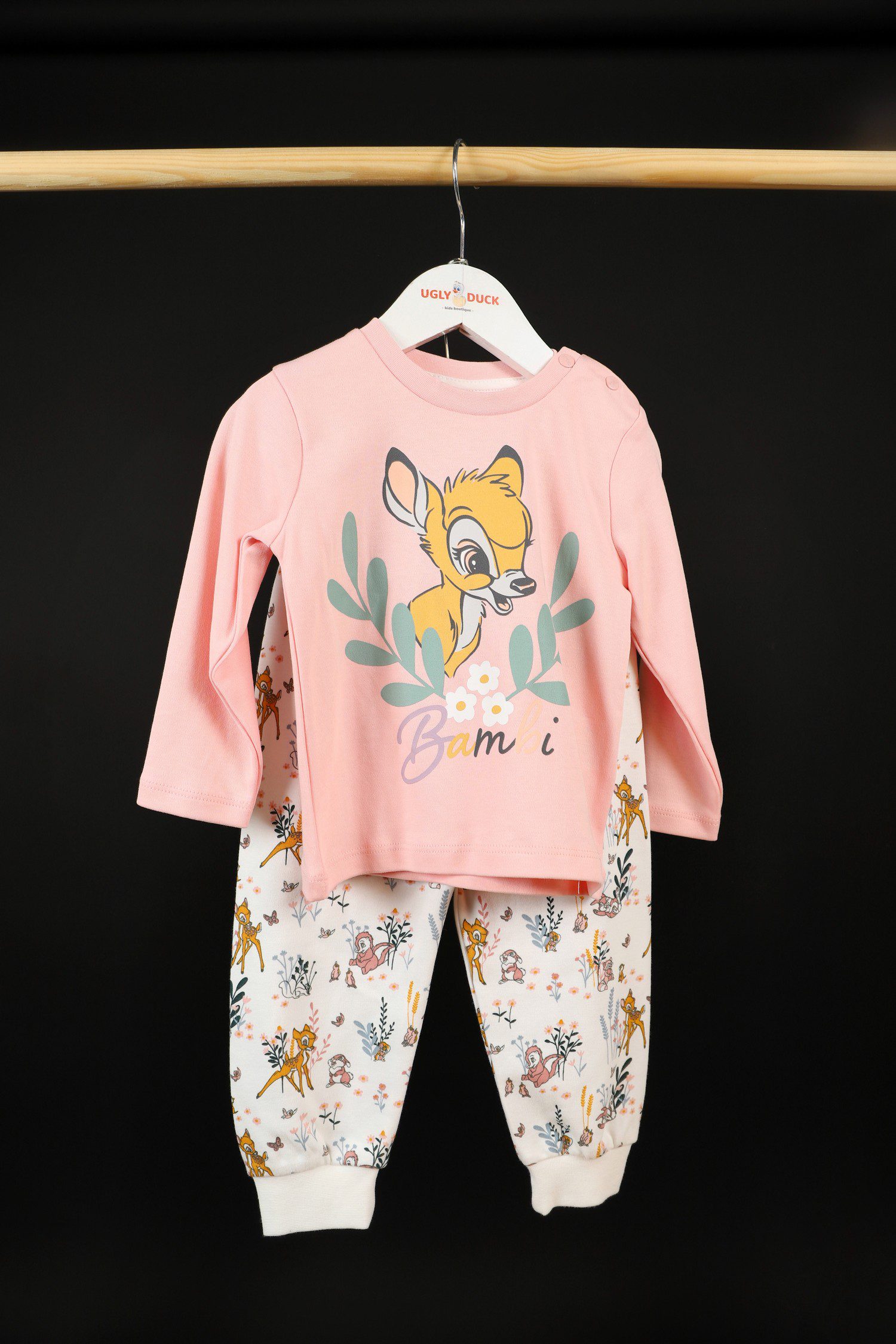 Bambi Licansed 2 Pieces Tracksuit Set For Baby Girl / 9-12M | 12-18M | 18-24M | 24-36M - Kids Fashion Turkey