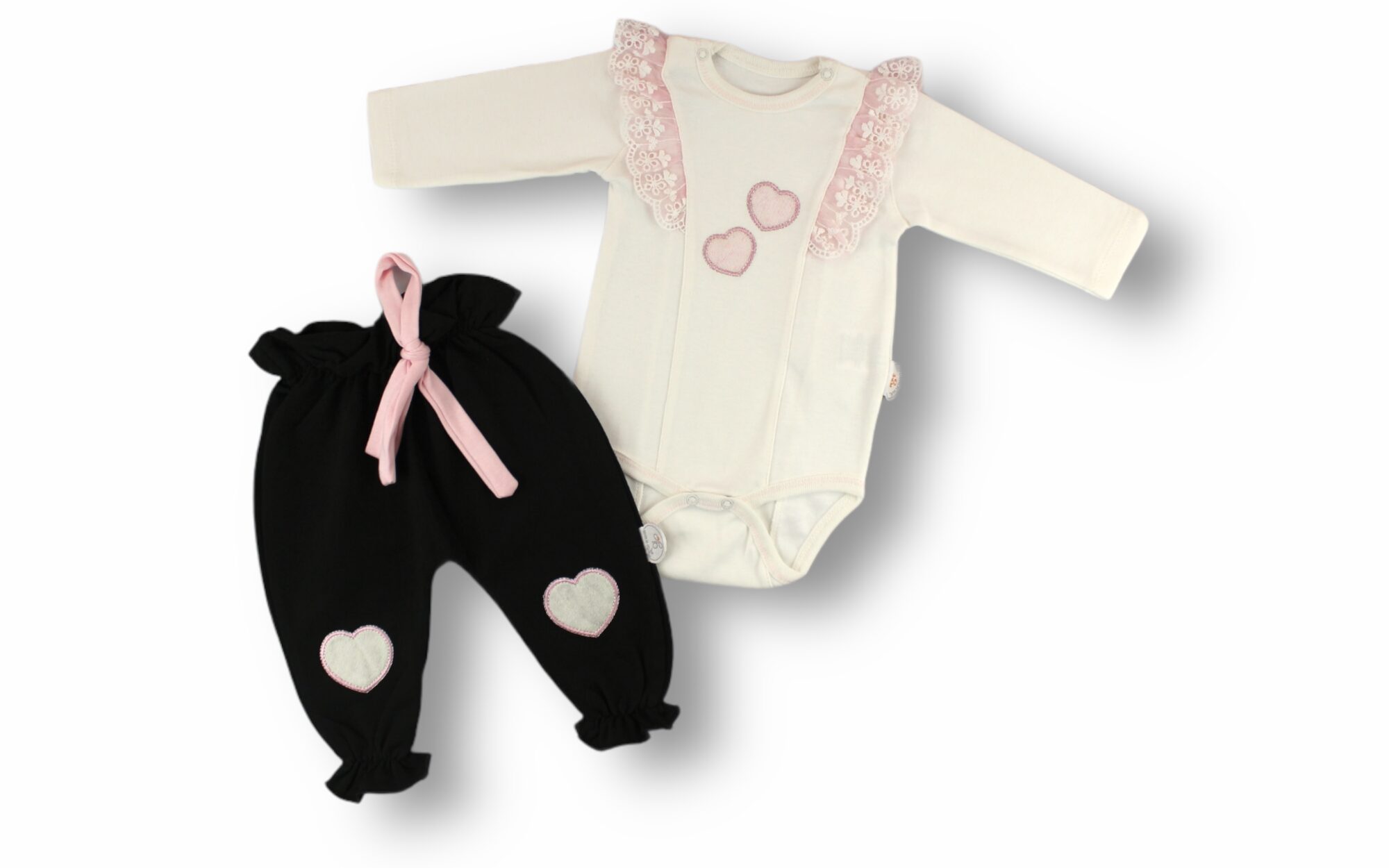 Baby Girl 2 Pieces Bodysuit Set / 3M | 6M | 9M - Kids Fashion Turkey