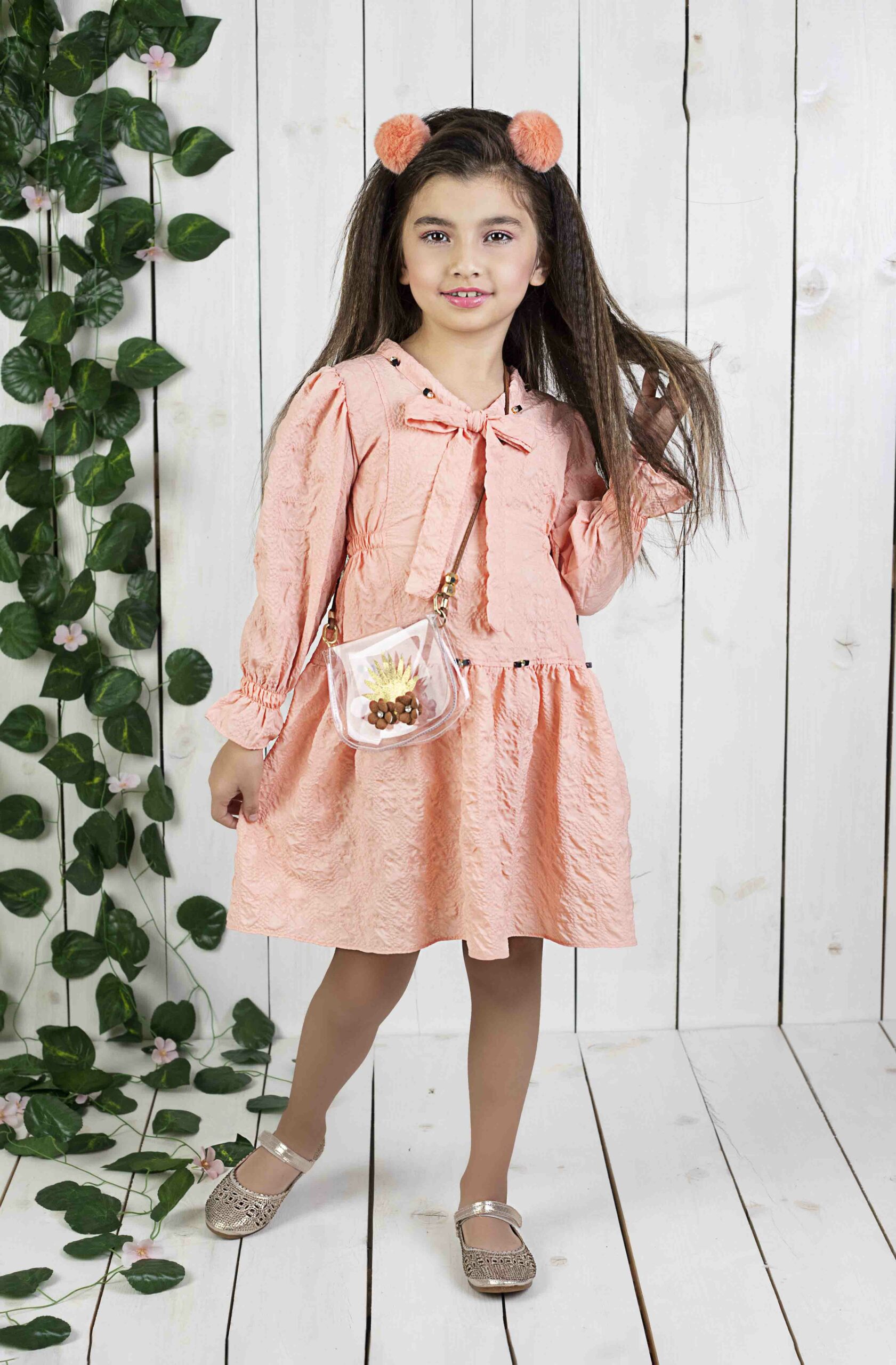 Girl Fancy Dress And Bag Set / 4Y | 5Y | 6Y | 7Y - Kids Fashion Turkey