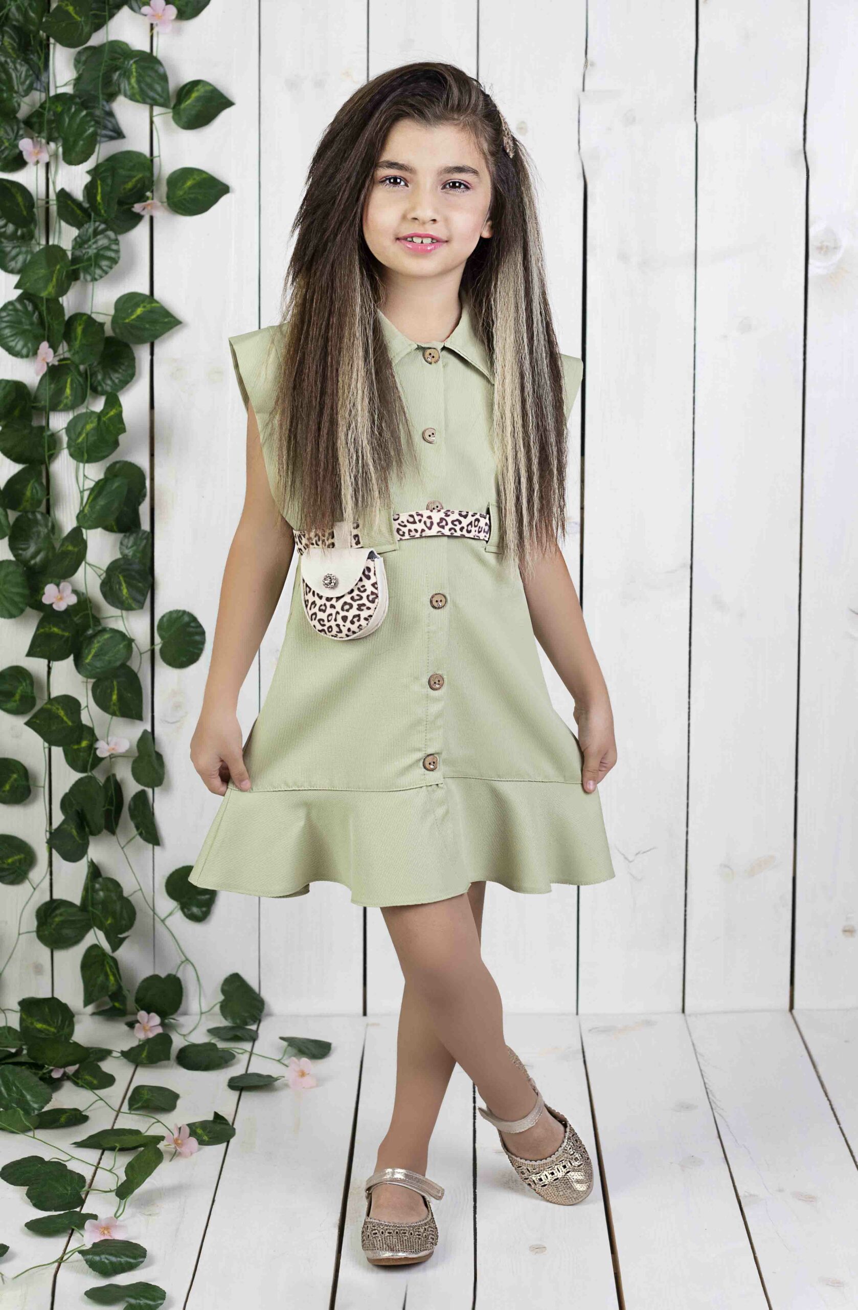 Girl Sleeveless Fancy Dress / 4Y | 5Y | 6Y | 7Y - Kids Fashion Turkey