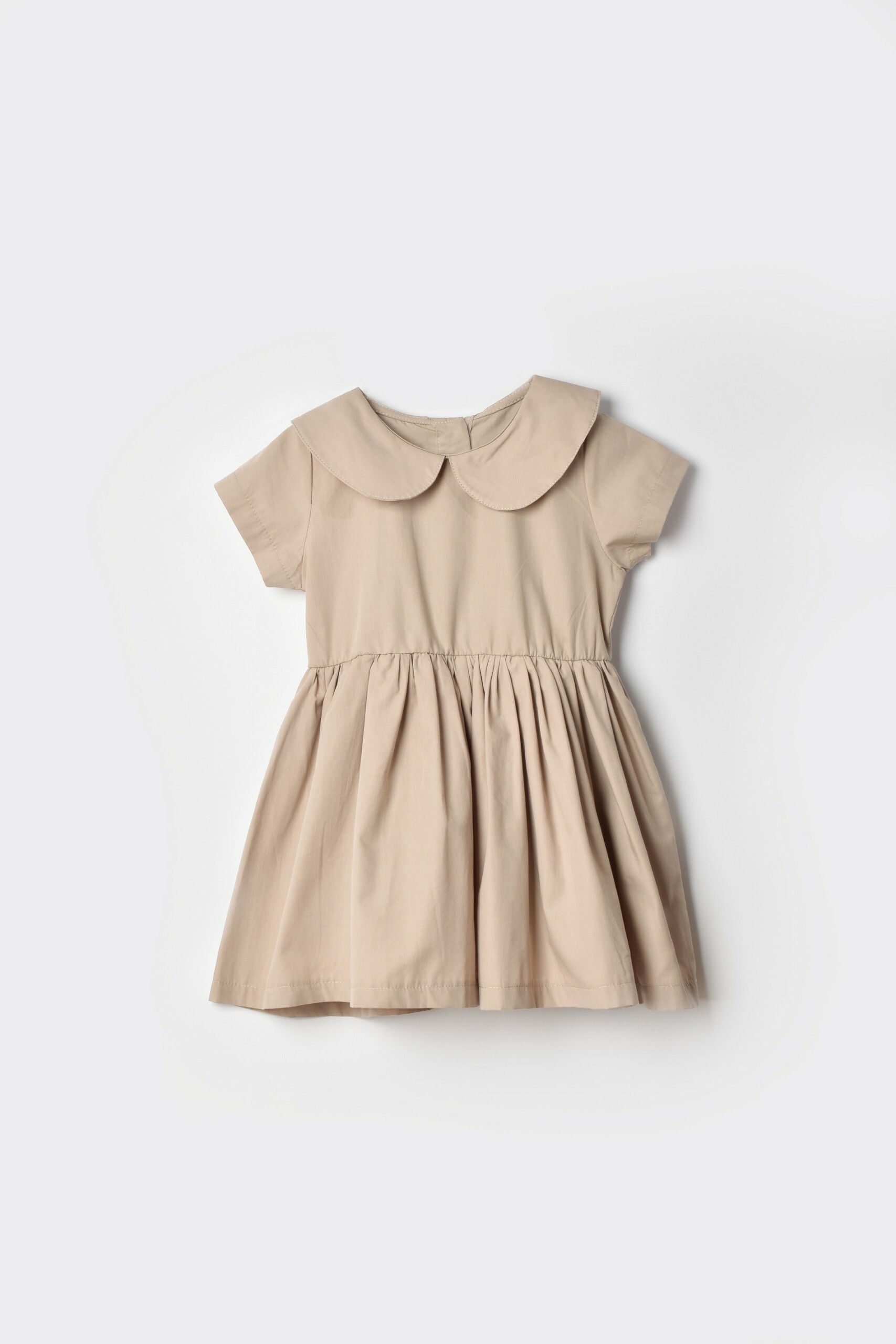 Baby Girl And Girl Poplin Short Sleeve Dress / 9-12M | 12-18M | 18-24M | 2-3Y | 3-4Y - Kids Fashion Turkey