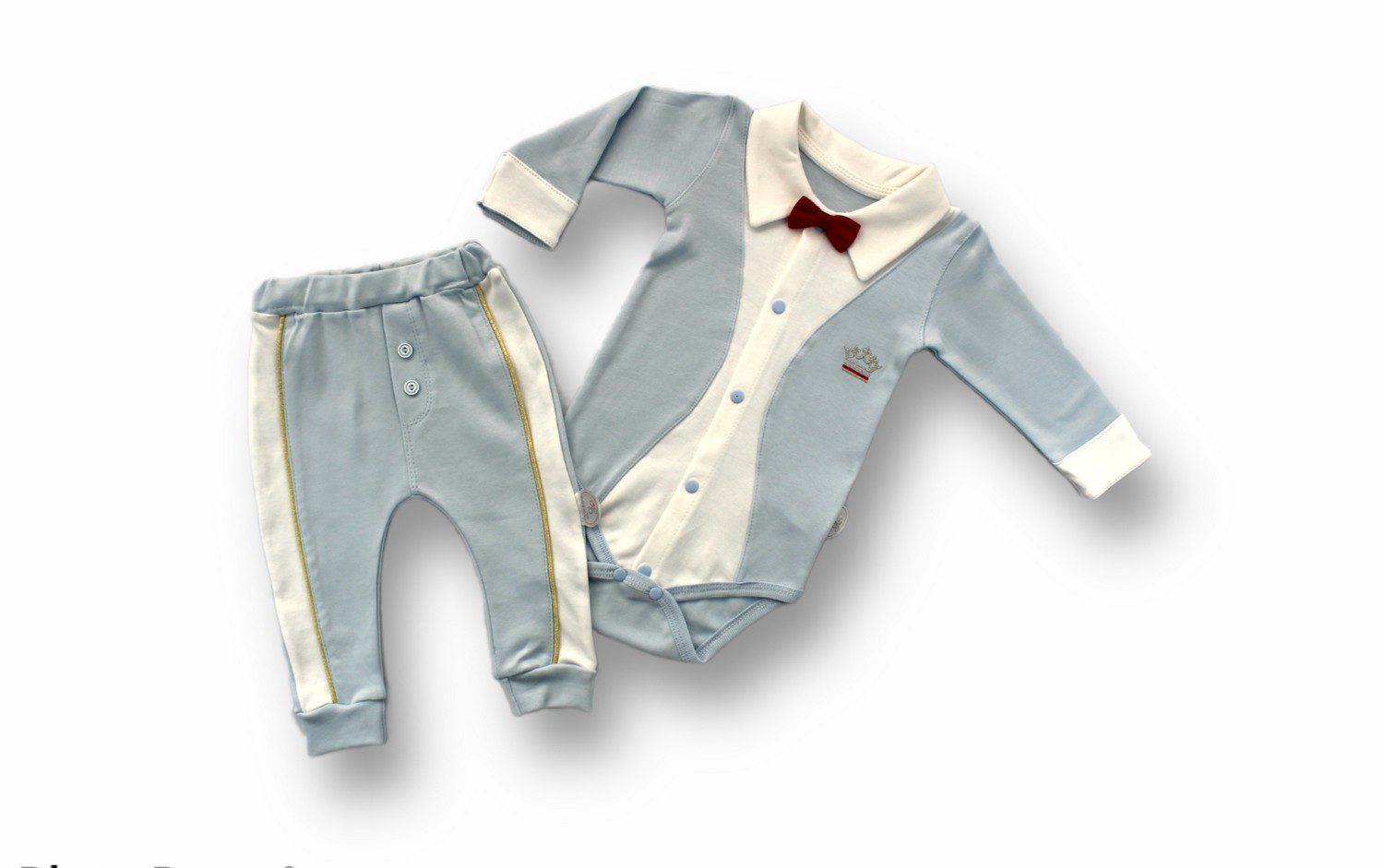 Baby Boy 2 Pieces Set (Bodysuit + Pant) / 3M | 6M | 9M - Kids Fashion Turkey