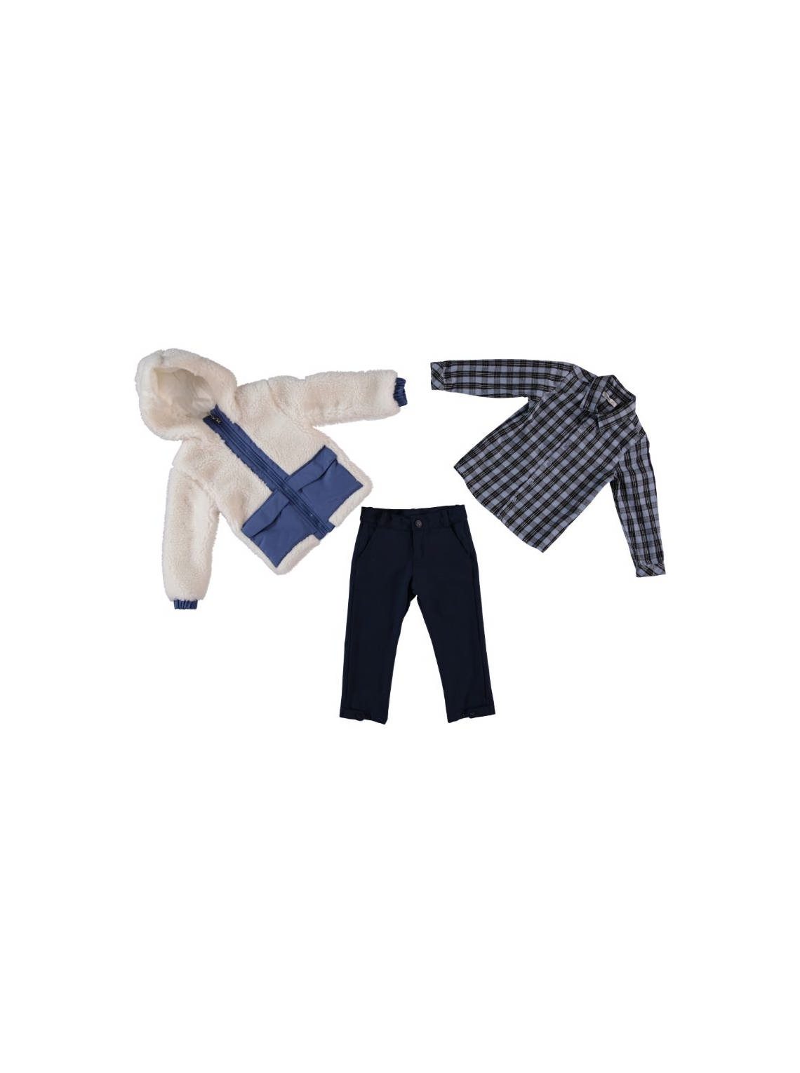 Exclusive Brand - Boy 3 Pieces Winter Set ( Coats + Pants + Shirt ) / 2-6Y Or 6-10Y - Kids Fashion Turkey
