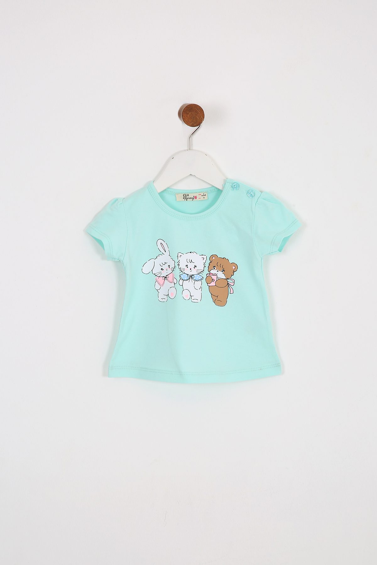 Girl And Baby Girl Cute Friends Printed T-Shirt / 9M | 12M | 18M | 2Y | 3Y - Kids Fashion Turkey