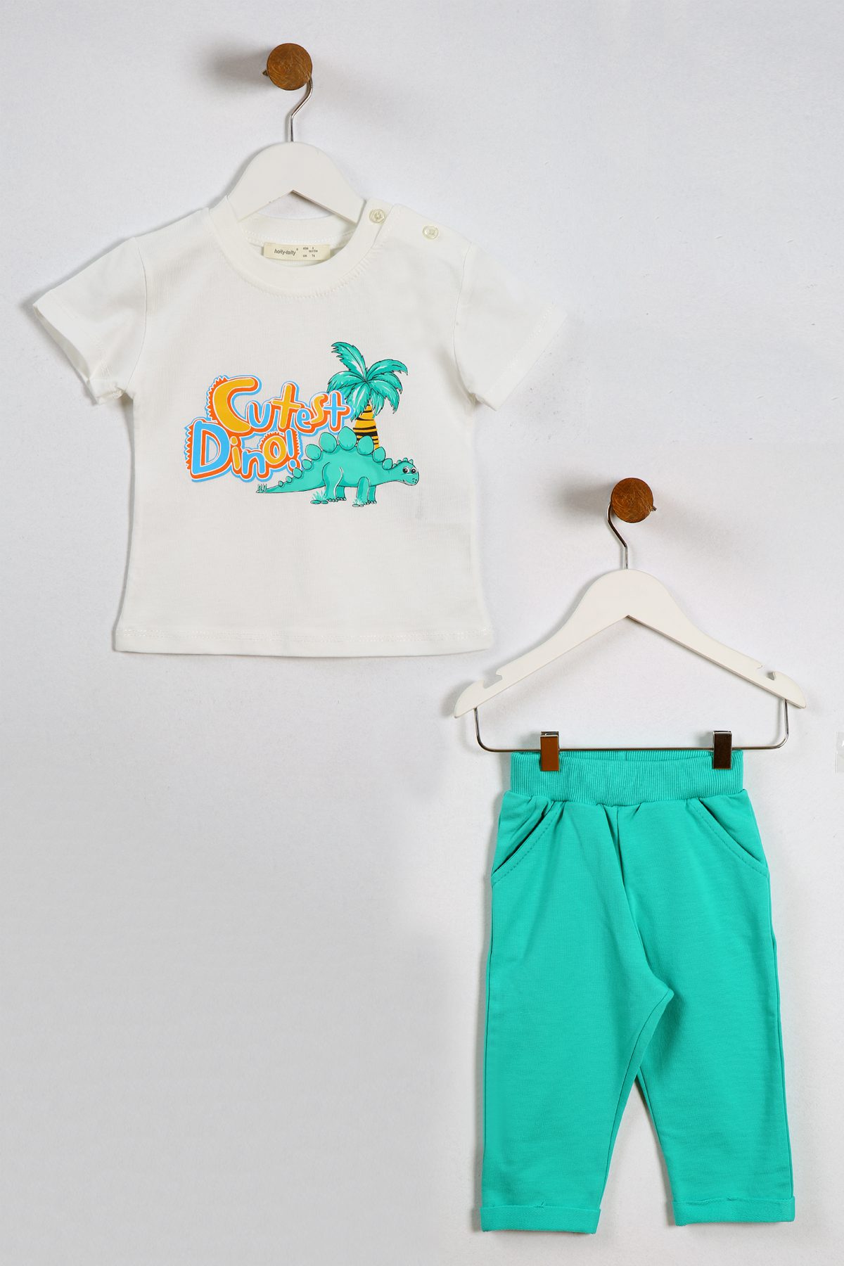 Boy And Baby Boy 2 Pieces Set (T-Shirt - Pant) / 9-12 M | 12-18 M | 18-24 M | 2-3 Y - Kids Fashion Turkey