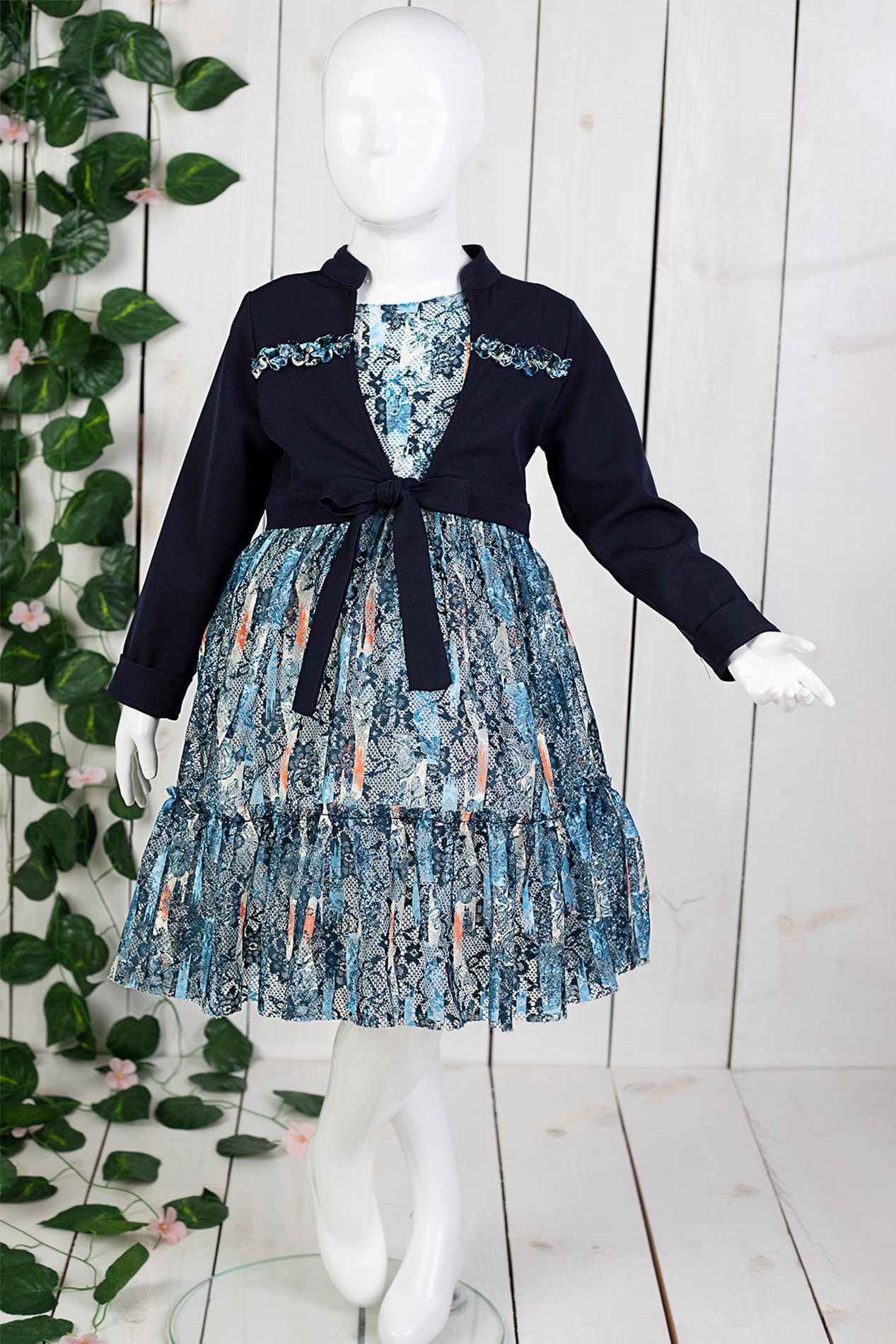 Girl Paris Jacket Dress ( Jacket + Dress ) / 3Y | 4Y | 5Y | 6Y - Kids Fashion Turkey