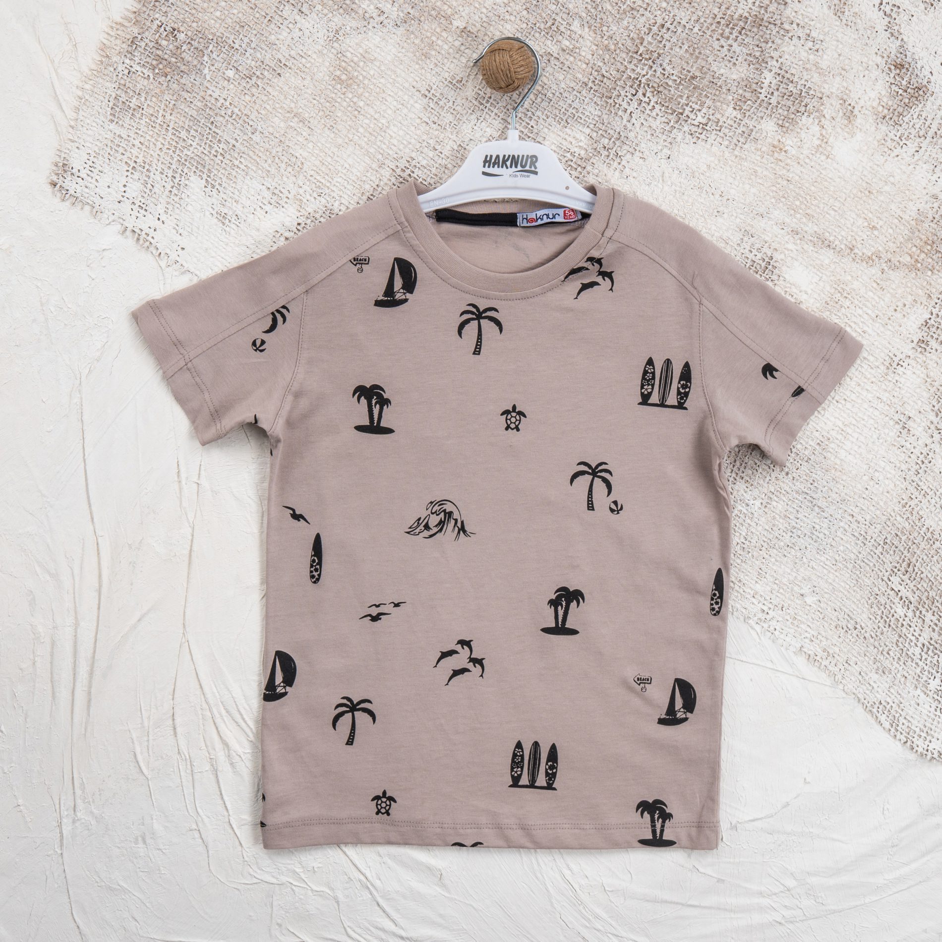 Boy Tree Printed T-Shirt / 5-6Y | 6-7Y | 7-8Y | 8-9Y - Kids Fashion Turkey