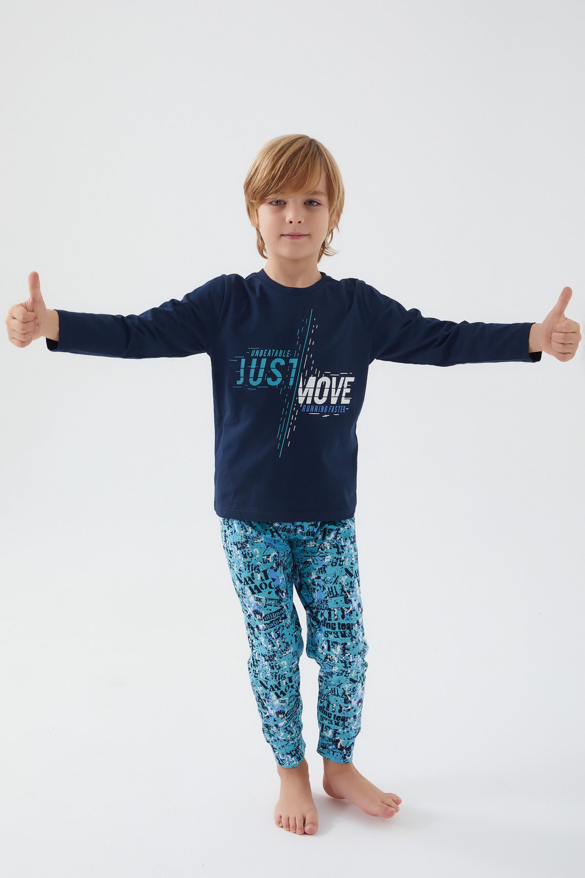 Boy 2 Pieces Set (T-Shirt - Sweatpant) / 2-8Y | 9-15Y - Kids Fashion Turkey