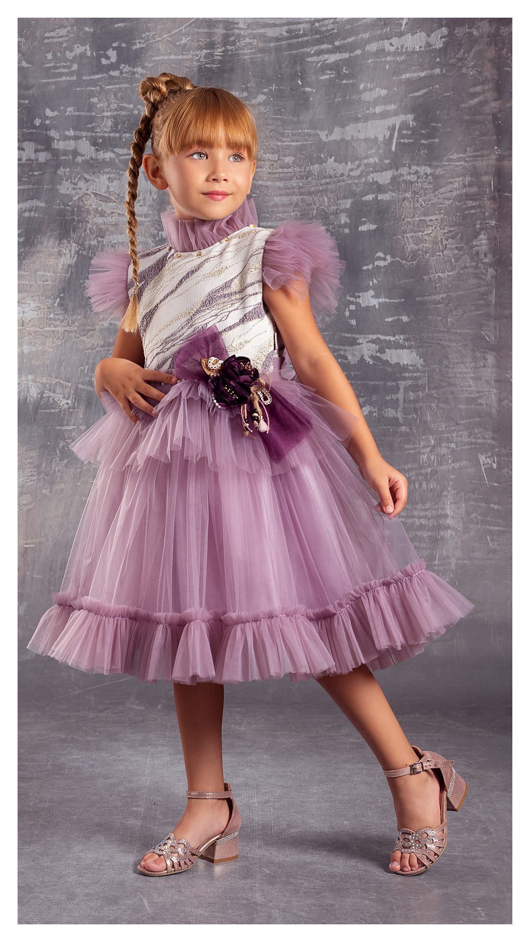 Girl Jacquard Dress / 6Y | 8Y | 10Y | 12Y - Kids Fashion Turkey