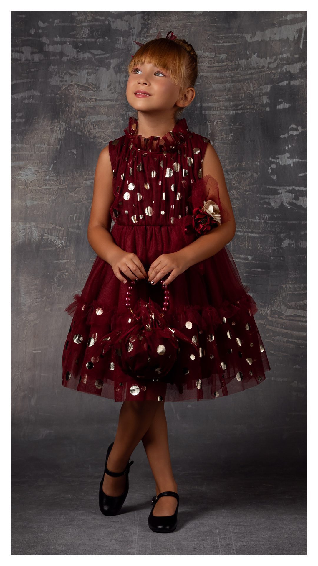 Girl Polka Dot Dress / 6Y | 8Y | 10Y | 12Y - Kids Fashion Turkey