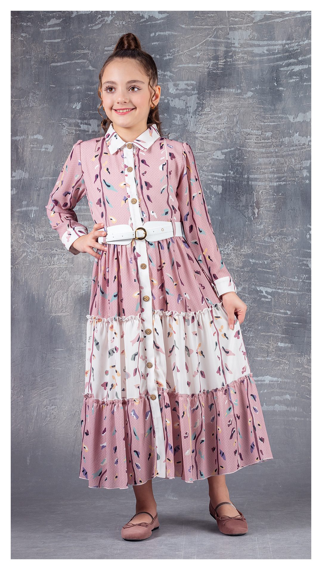 Girl Digital Printed Dress / 9Y | 10Y | 11Y | 12Y - Kids Fashion Turkey