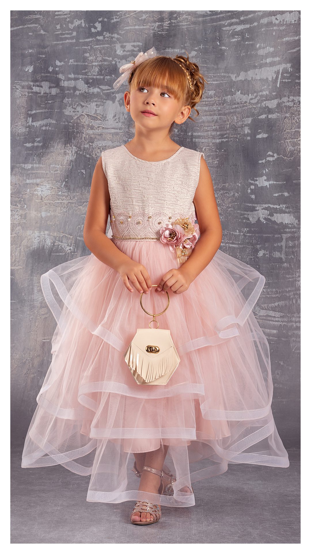 Girl 2 Pieces Set (Dress - Bag) / 6Y | 8Y | 10Y | 12Y - Kids Fashion Turkey