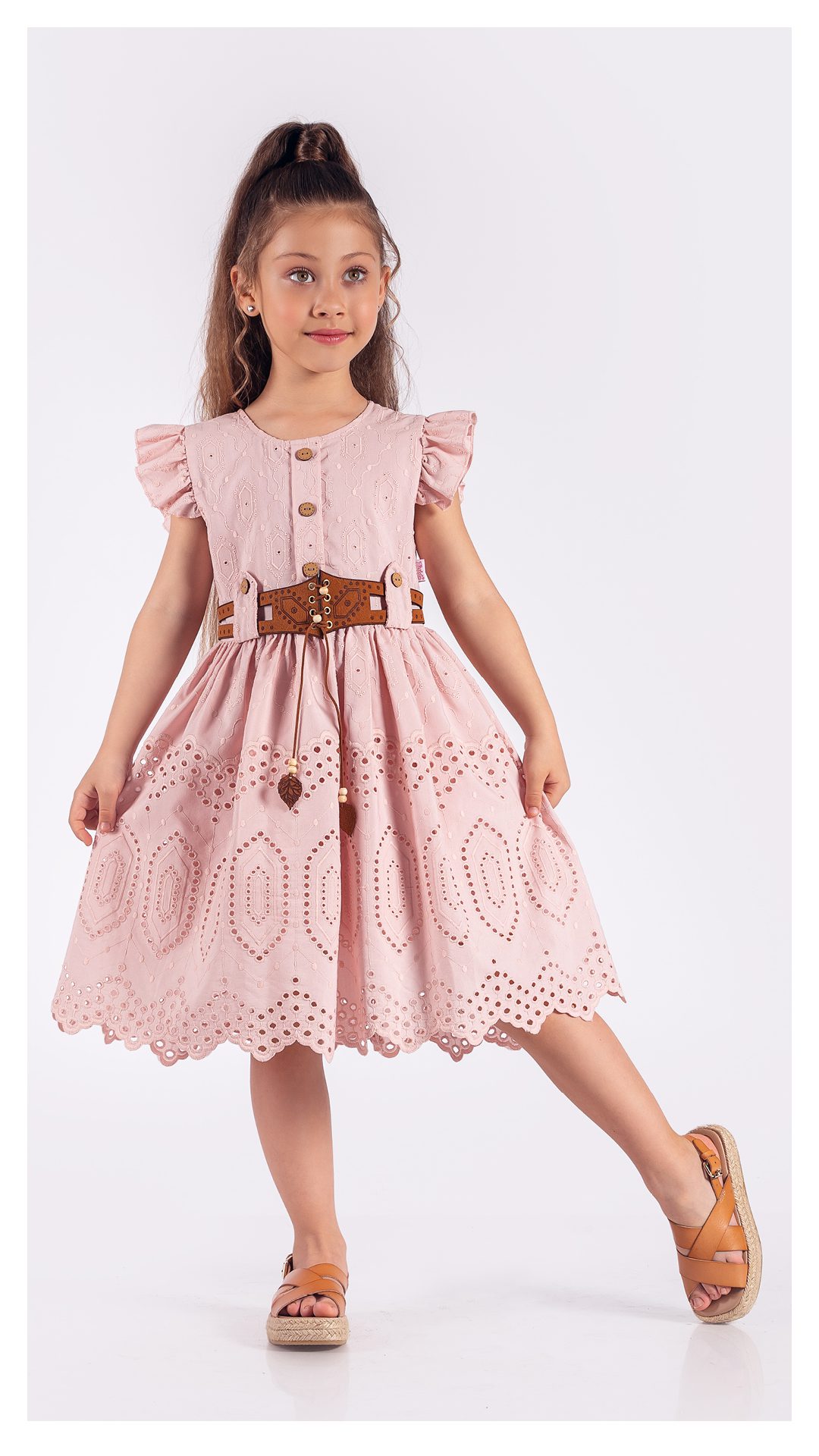 Girl Buttoned Dress / 6Y | 8Y | 10Y | 12Y - Kids Fashion Turkey